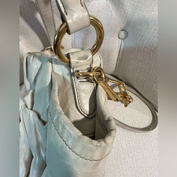 Auth. Prada Bow Bag 2 Way VGUC, Triangle Logo, Soft Nappa, Gorgeous! - Picture 8 of 14